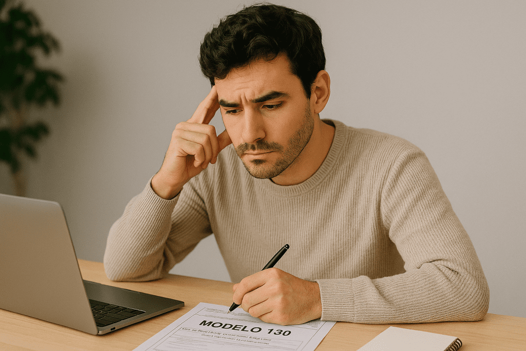 errores comunes modelo 130