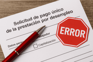 errores al capitalizar paro