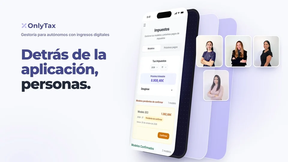 La app de OnlyTax y el equipo de asesores que hay detrás